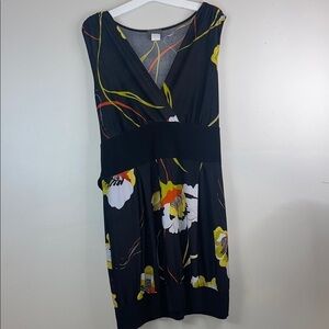 🛍️ #66 EUC Dots Women’s Floral V-Neck mini dress Size 2X
